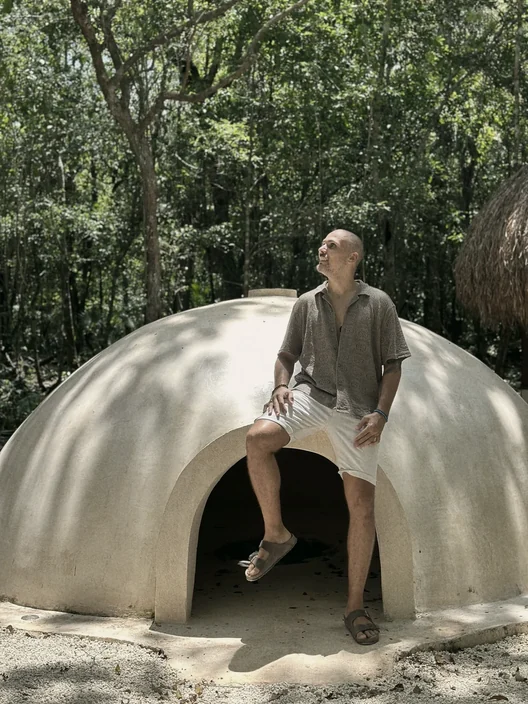 El temazcal terminado